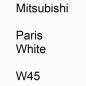 Preview: Mitsubishi, Paris White, W45.